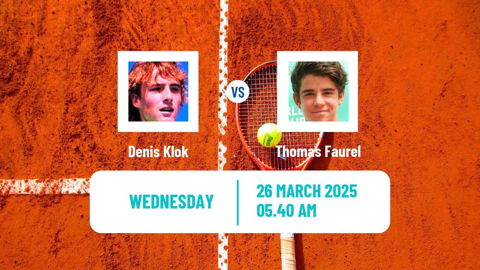 Tennis ITF M15 Antalya 10 Men Denis Klok - Thomas Faurel