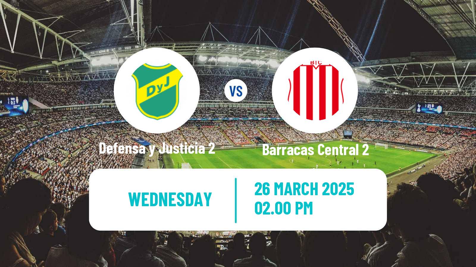 Soccer Argentinian Reserve League Defensa y Justicia 2 - Barracas Central 2