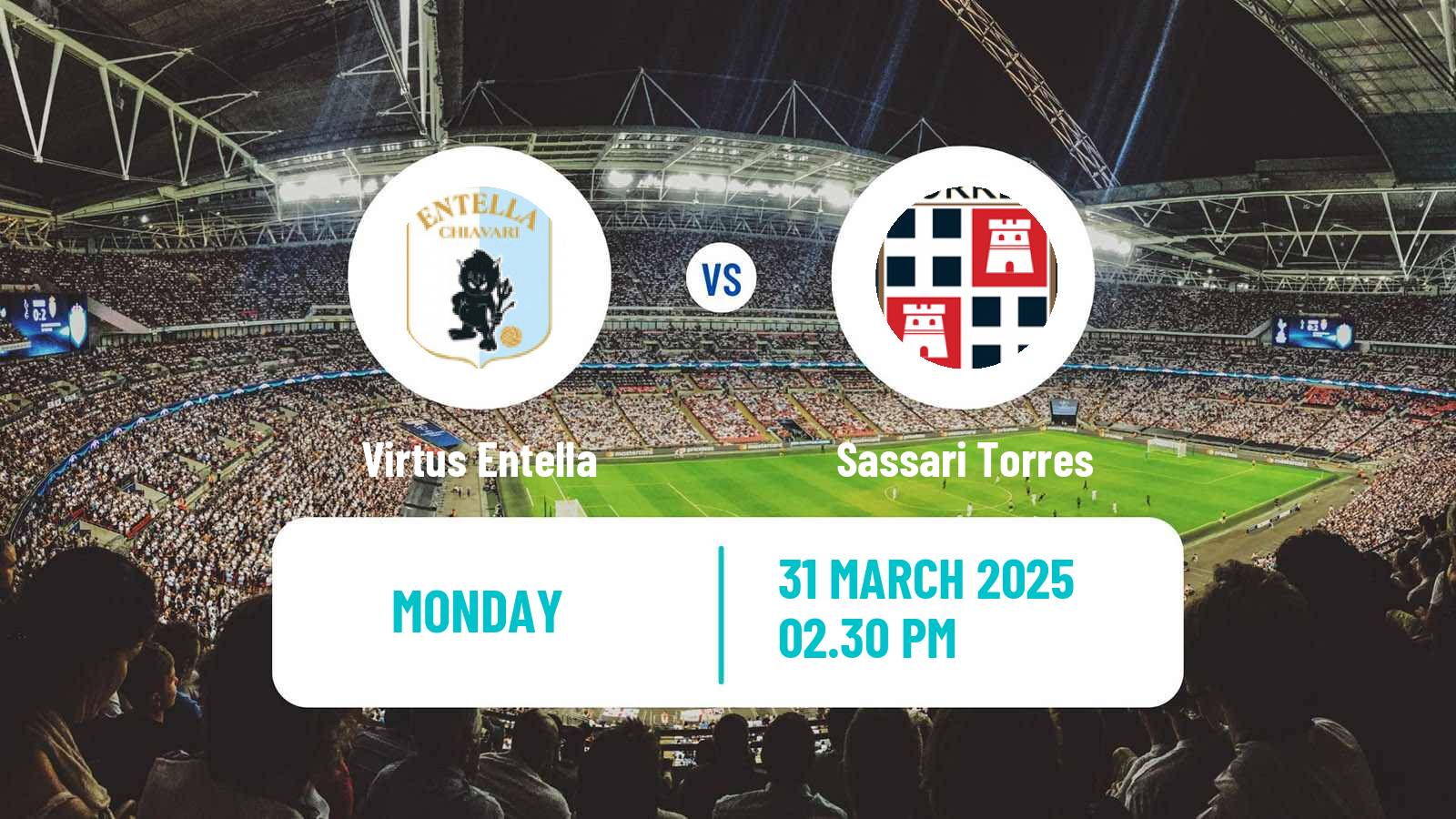 Soccer Italian Serie C Group B Virtus Entella - Sassari Torres