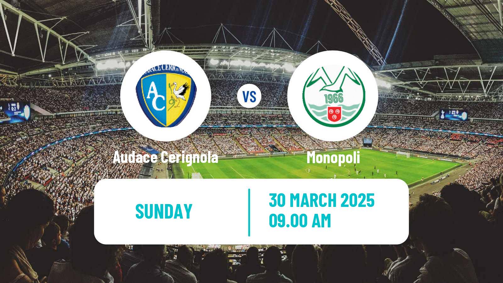 Football Italian Serie C Group C Audace Cerignola - Monopoli
