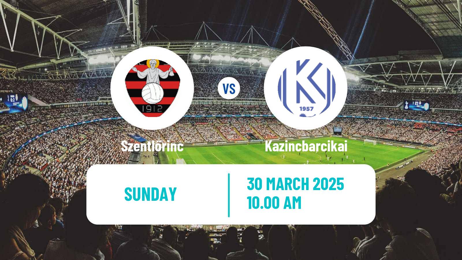 Soccer Hungarian NB II Szentlőrinc - Kazincbarcikai