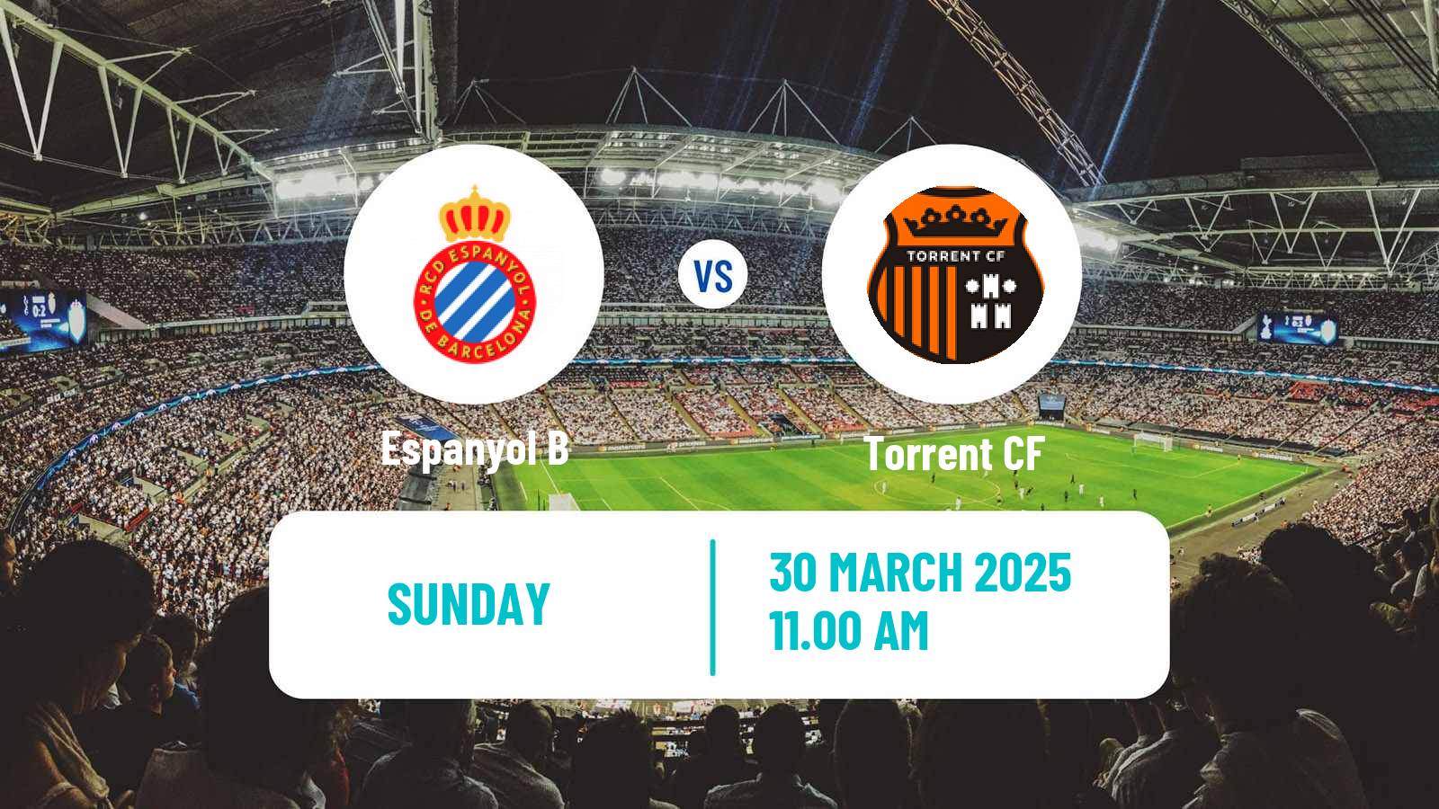 Soccer Spanish Segunda RFEF - Group 3 Espanyol B - Torrent