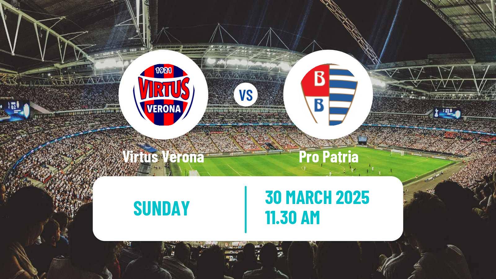 Soccer Italian Serie C Group A Virtus Verona - Pro Patria