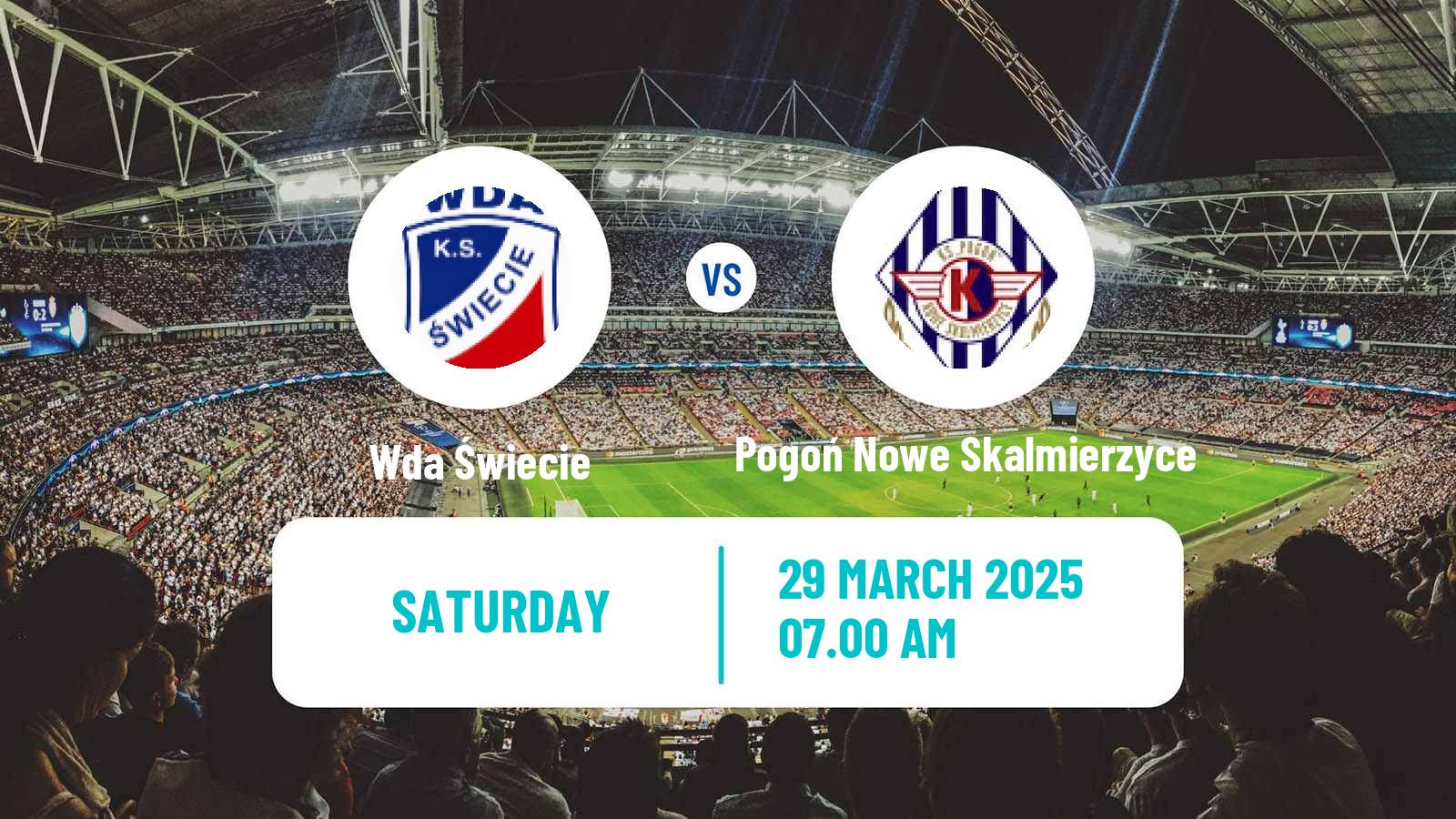 Soccer Polish Division 3 - Group II Wda Świecie - Pogoń Nowe Skalmierzyce