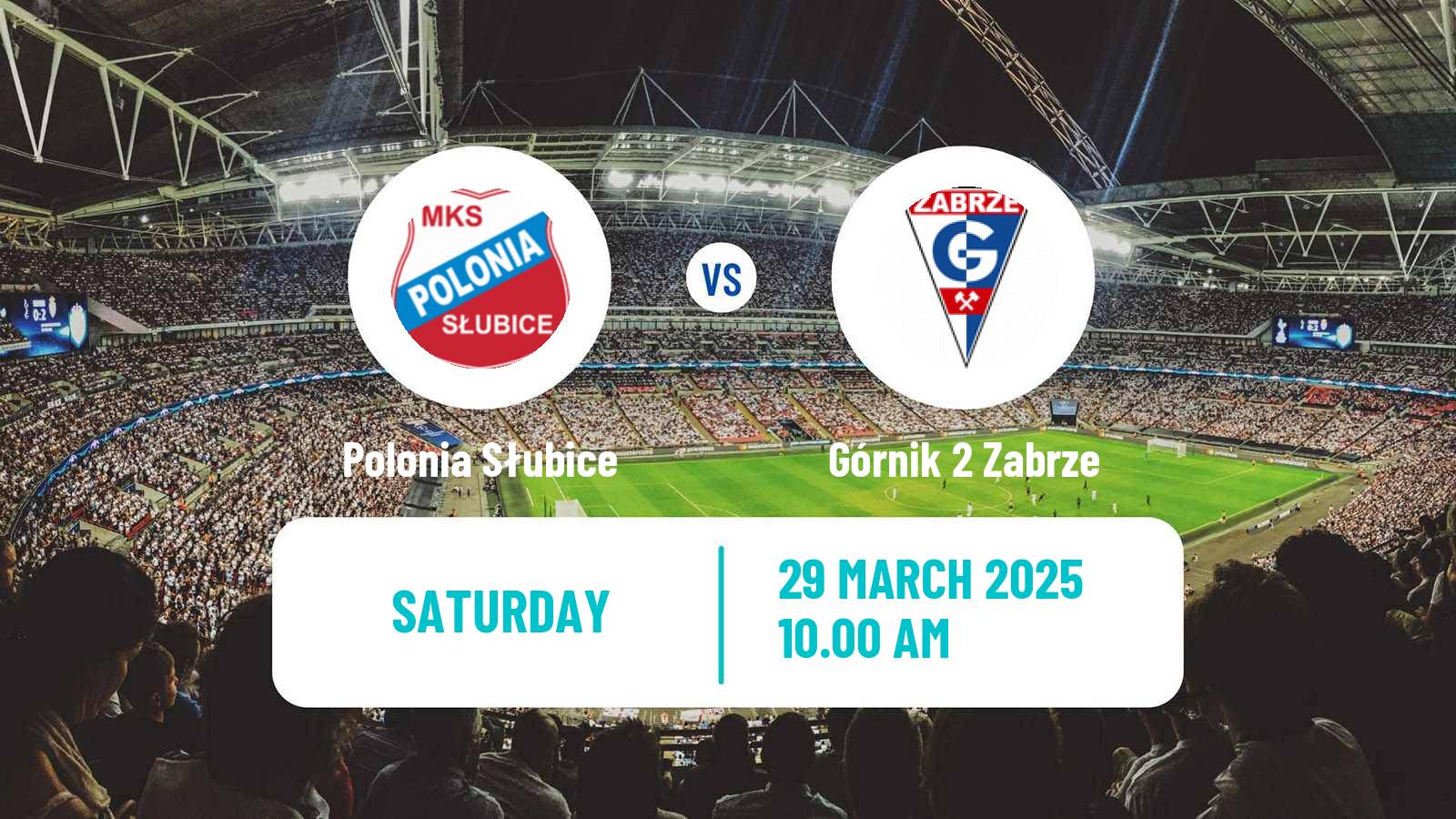 Soccer Polish Division 3 - Group III Polonia Słubice - Górnik 2 Zabrze