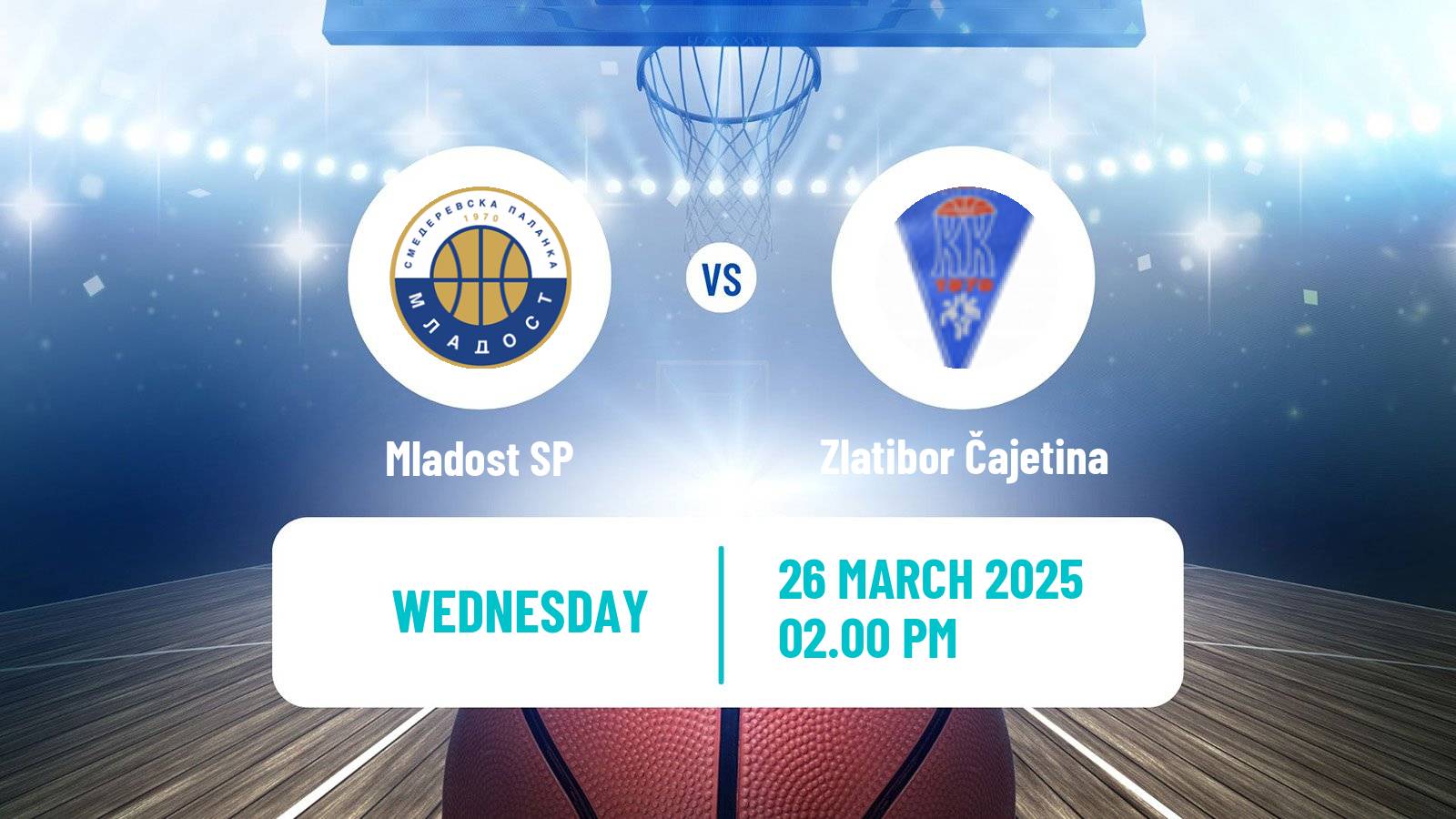 Basketball Serbian First League Basketball Mladost SP - Zlatibor Čajetina