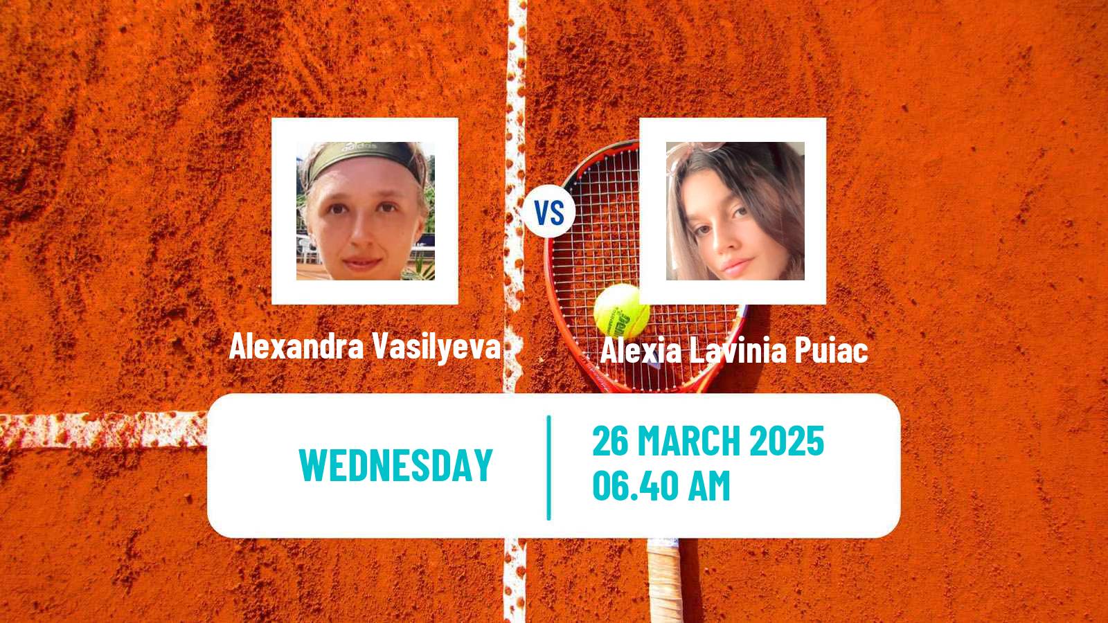 Tennis ITF W15 Alaminos 3 Women Alexandra Vasilyeva - Alexia Lavinia Puiac