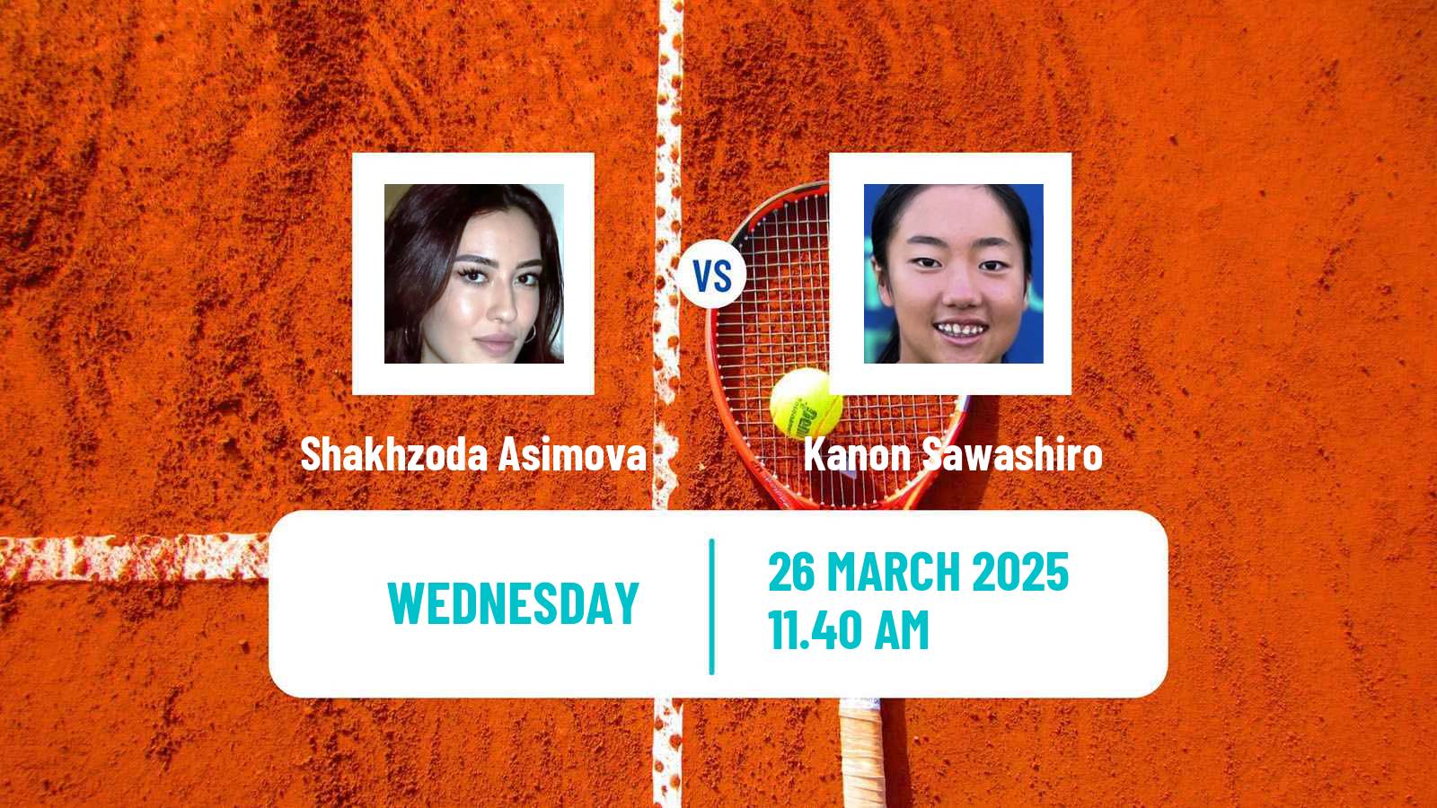 Tennis ITF W15 Sharm Elsheikh 9 Women Shakhzoda Asimova - Kanon Sawashiro