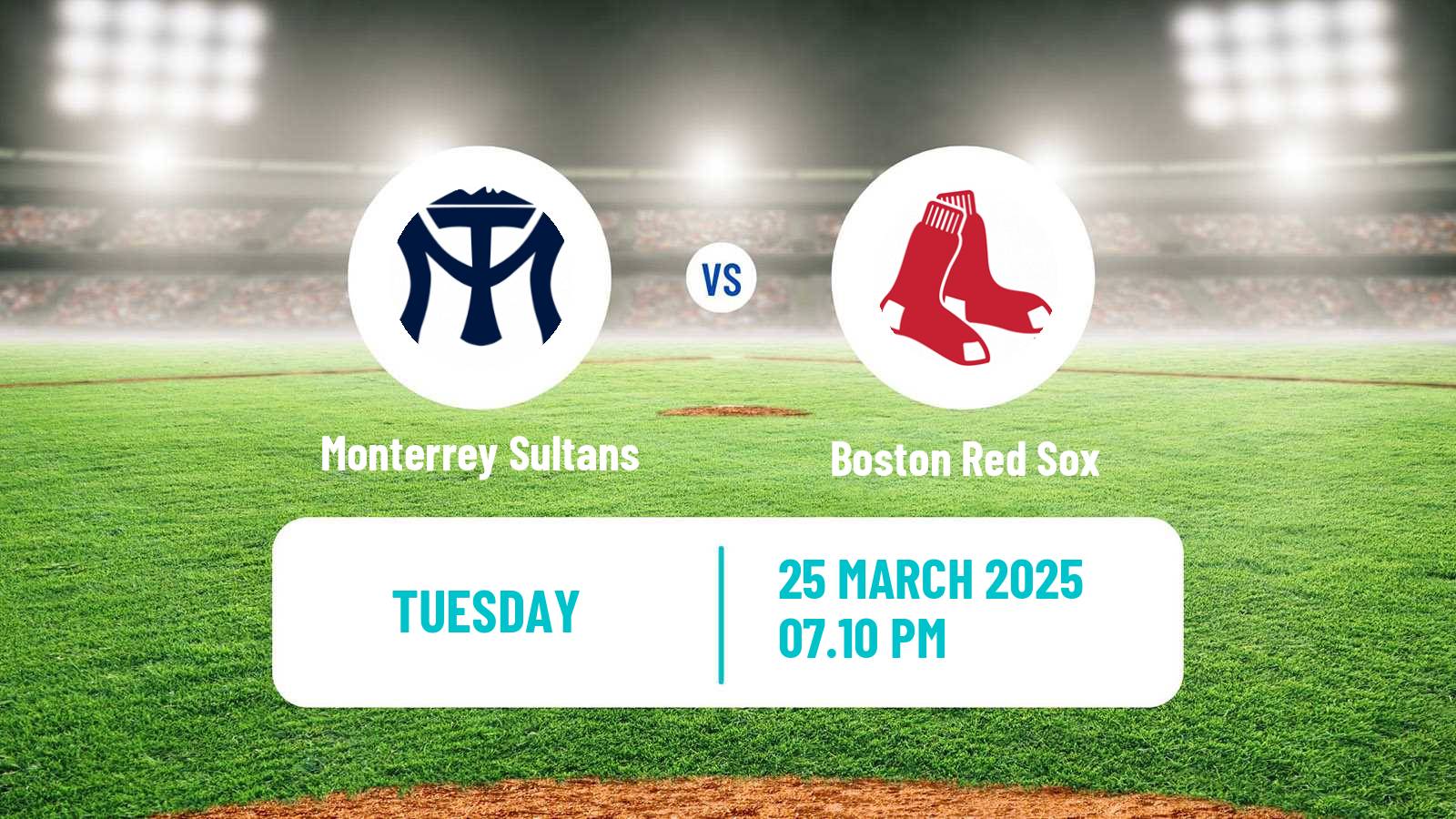 Baseball Club Friendly Baseball Monterrey Sultans - Boston Red Sox