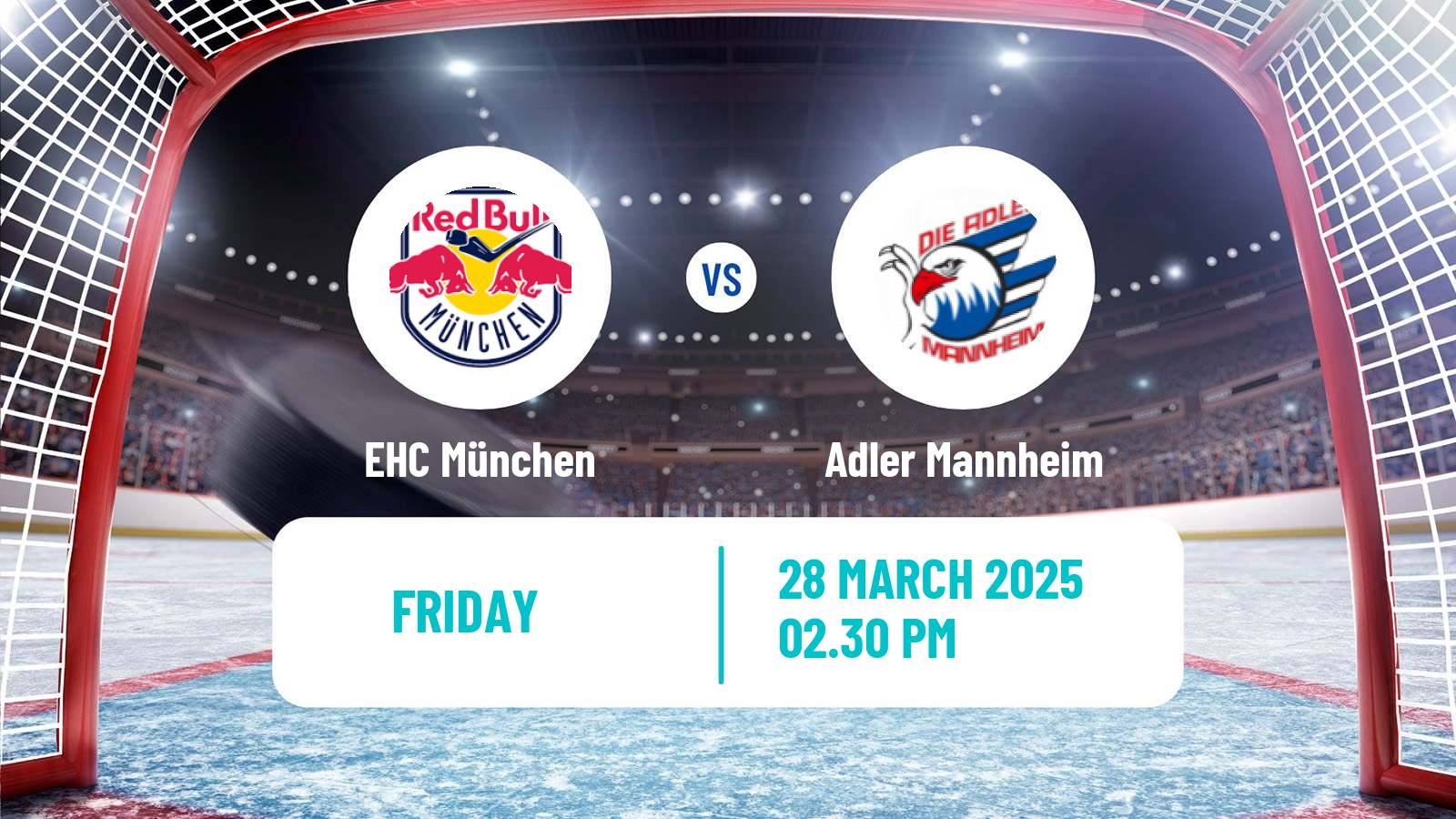 Hockey German Ice Hockey League EHC München - Adler Mannheim
