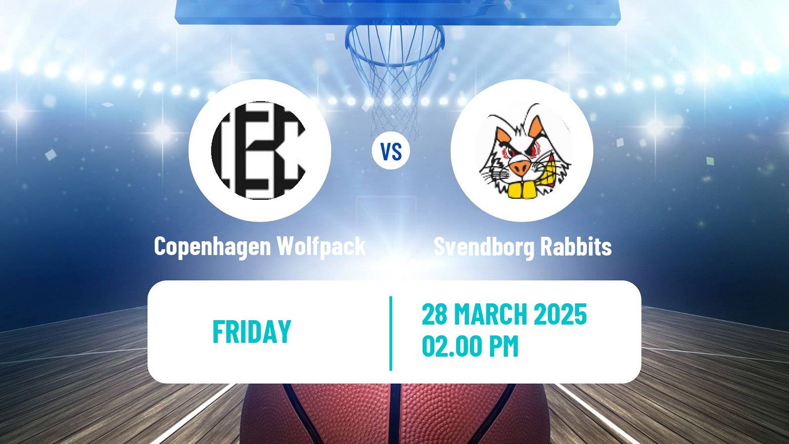 Basketball Danish Basketligaen Copenhagen Wolfpack - Svendborg Rabbits