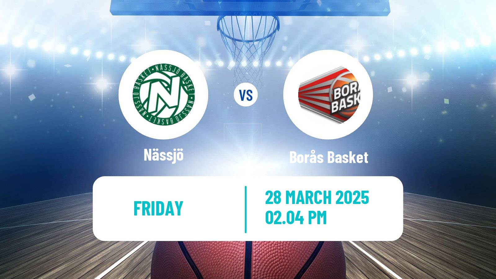 Basketball Swedish Basketligan Nässjö - Borås Basket
