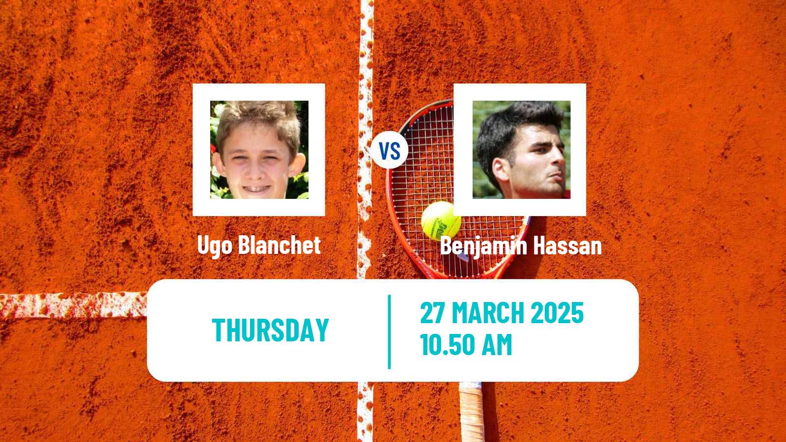 Tennis Girona Challenger Men Ugo Blanchet - Benjamin Hassan