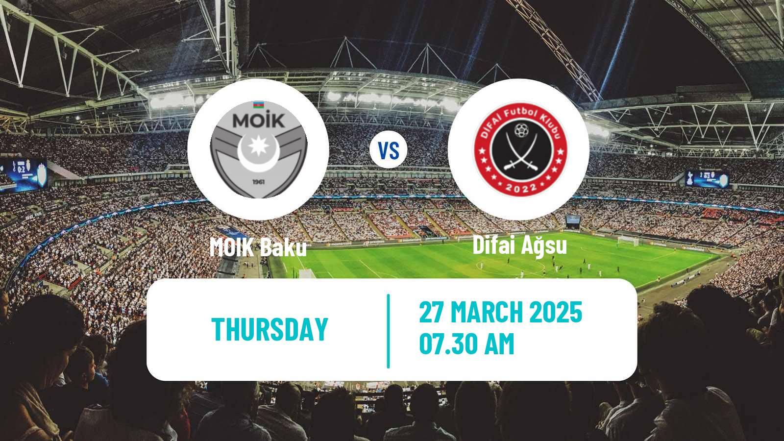 Soccer Azerbaijan First Division MOIK Baku - Difai Ağsu