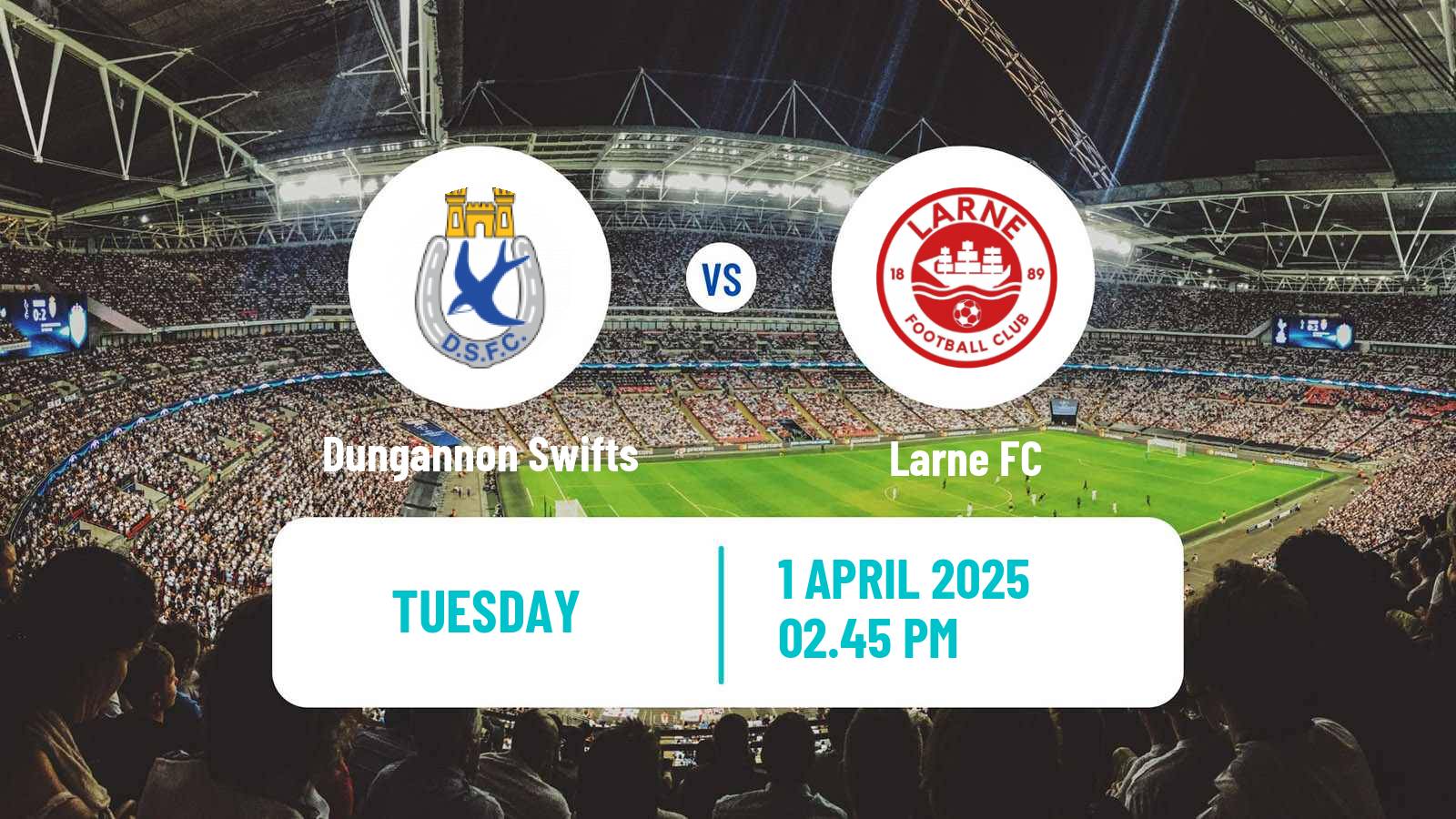 Soccer Northern Irish Premiership Dungannon Swifts - Larne