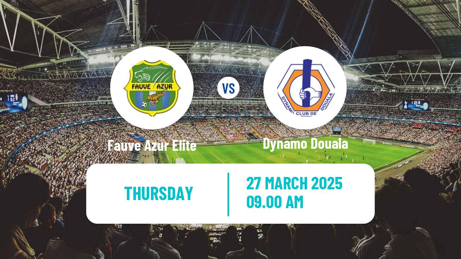 Soccer Cameroon Elite One Fauve Azur Elite - Dynamo Douala