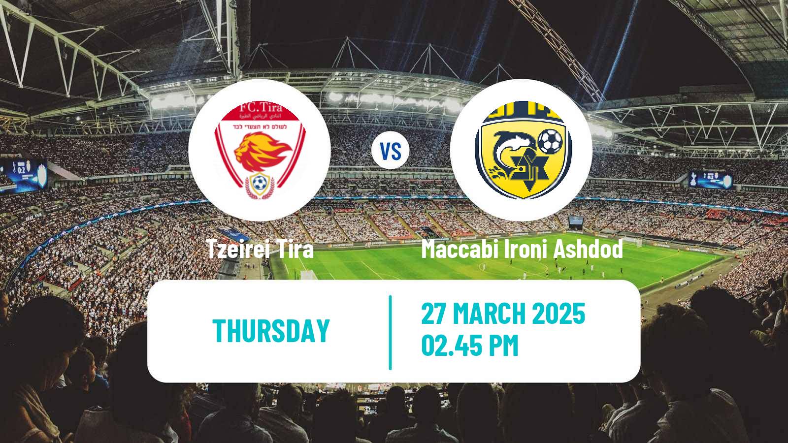 Soccer Israeli Liga Alef South Tzeirei Tira - Maccabi Ironi Ashdod
