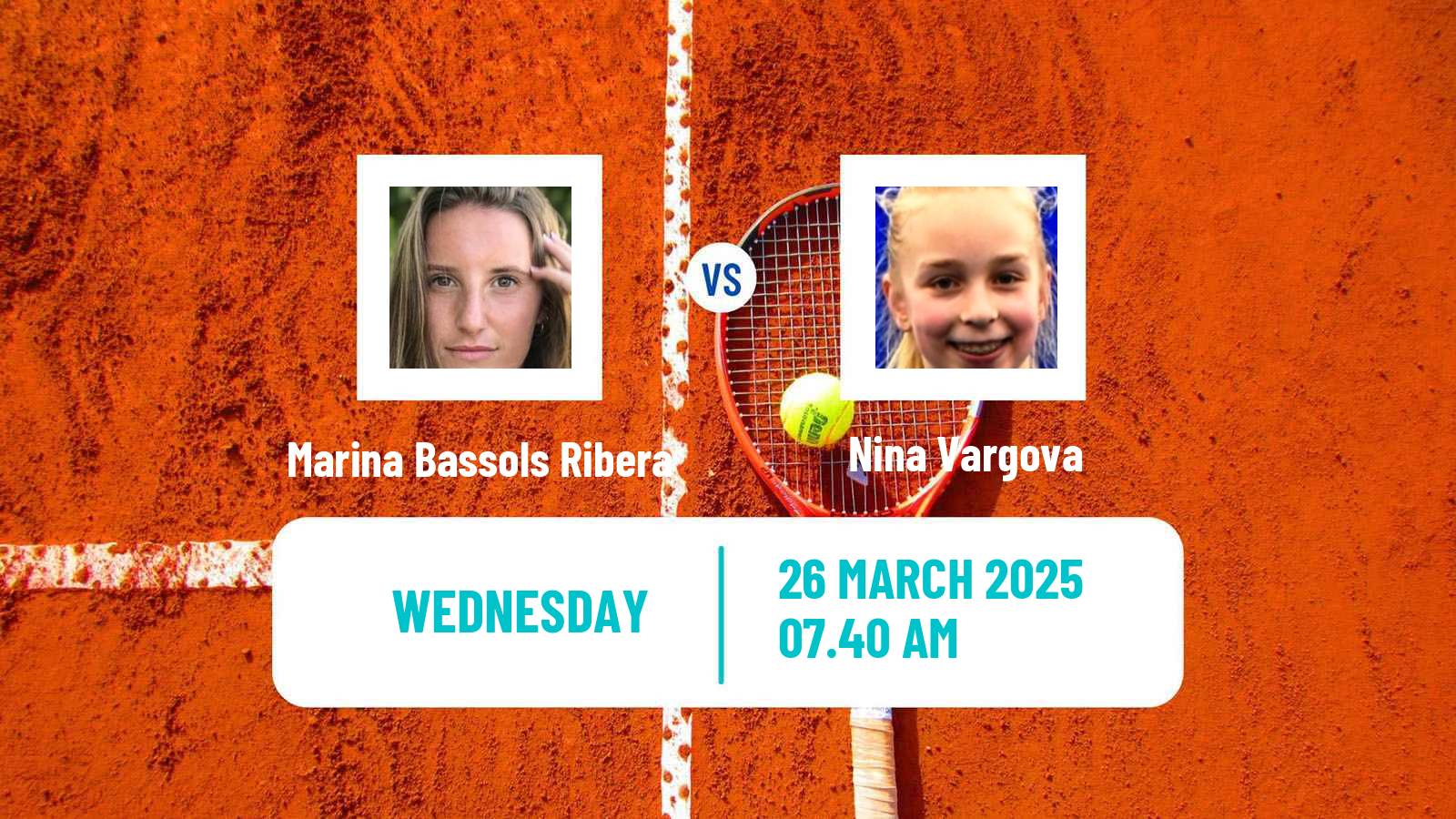 Tennis ITF W35 Terrassa Women Marina Bassols Ribera - Nina Vargova