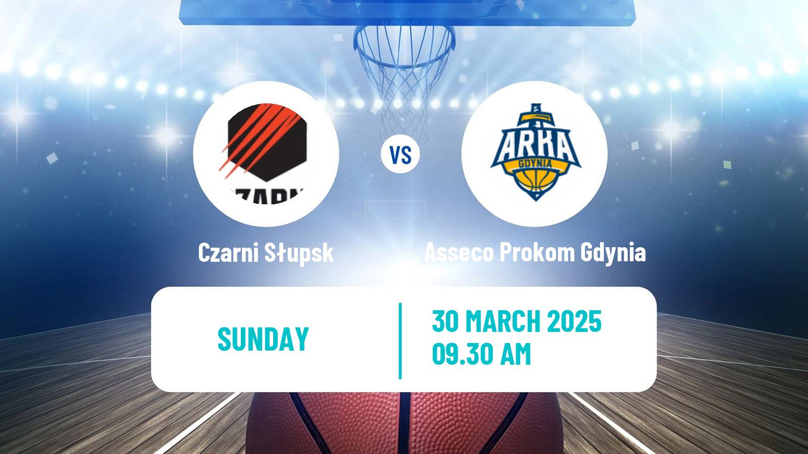 Basketball Polish Basket Liga Czarni Słupsk - Asseco Prokom Gdynia