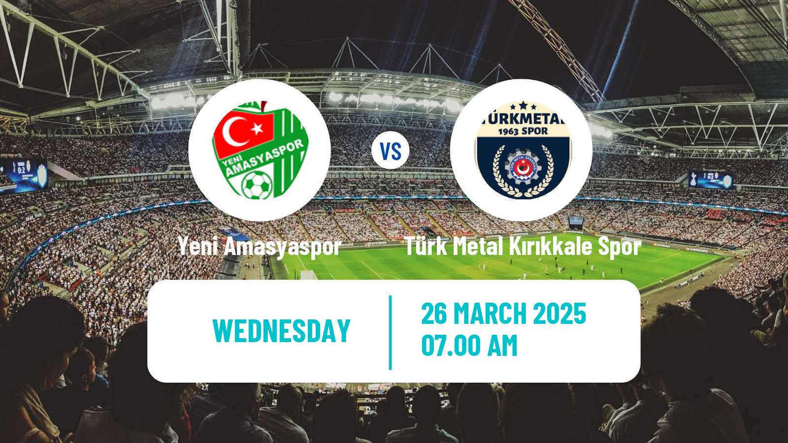 Soccer Turkish 3 Lig Group 2 Yeni Amasyaspor - Türk Metal Kırıkkale Spor