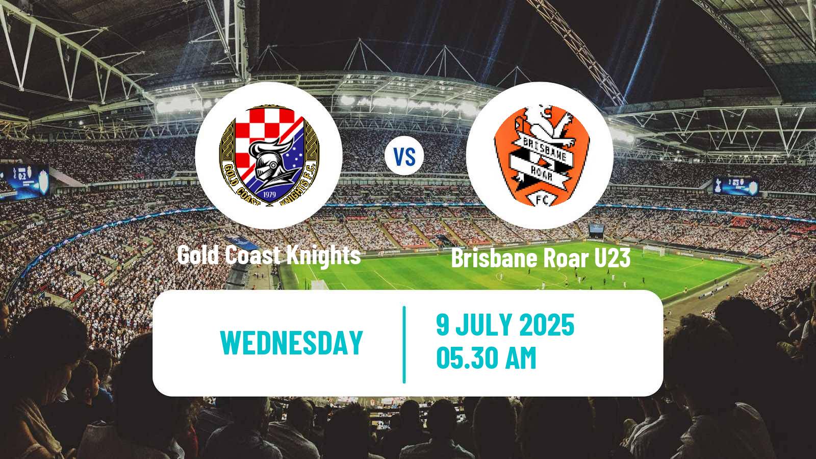 Soccer Australian NPL Queensland Gold Coast Knights - Brisbane Roar U23