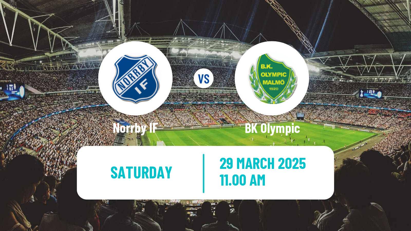 Soccer Swedish Division 1 Södra Norrby - Olympic