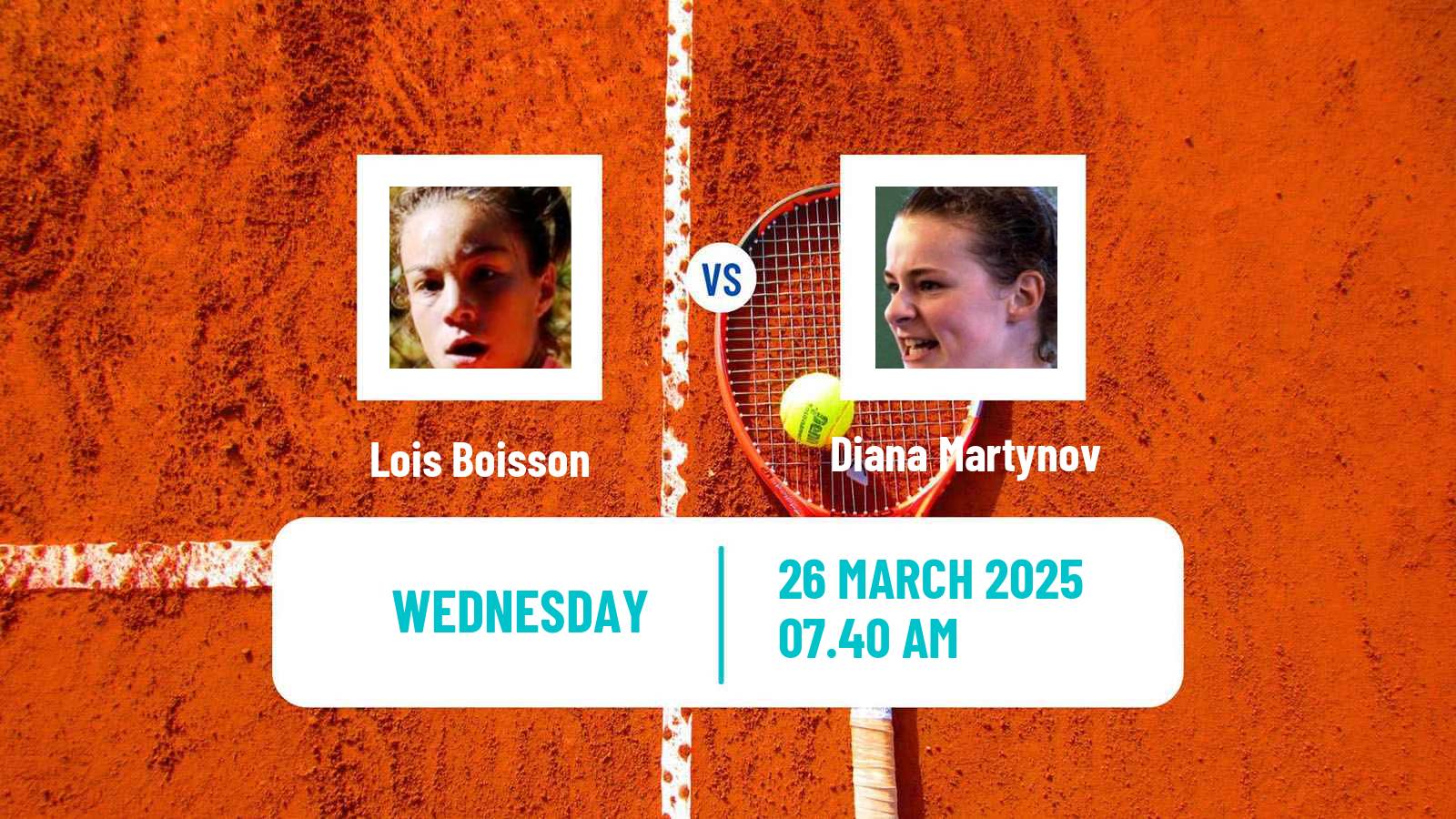 Tennis ITF W35 Terrassa Women Lois Boisson - Diana Martynov