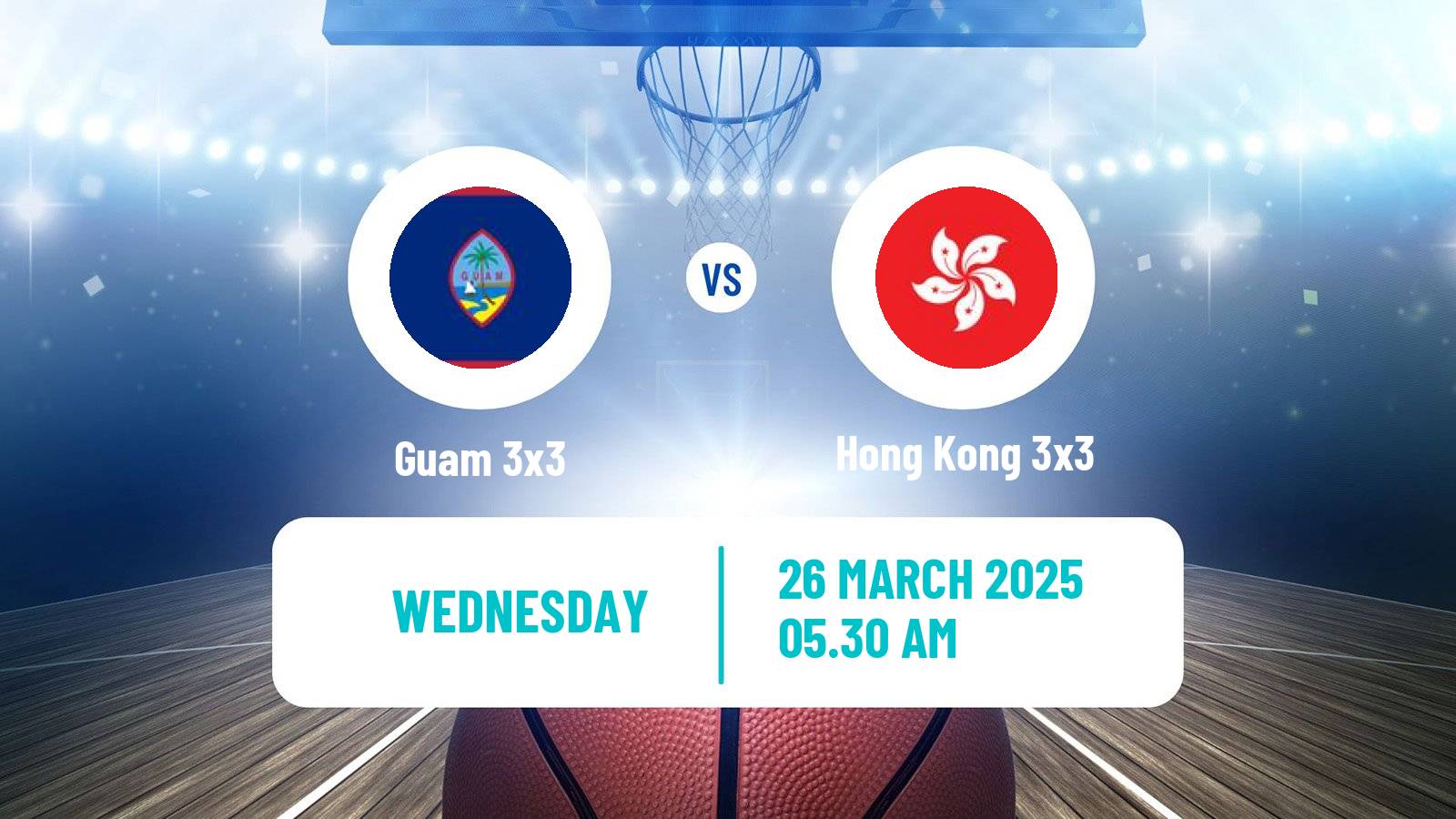 Basketball Asia Cup 3x3 Guam 3x3 - Hong Kong 3x3