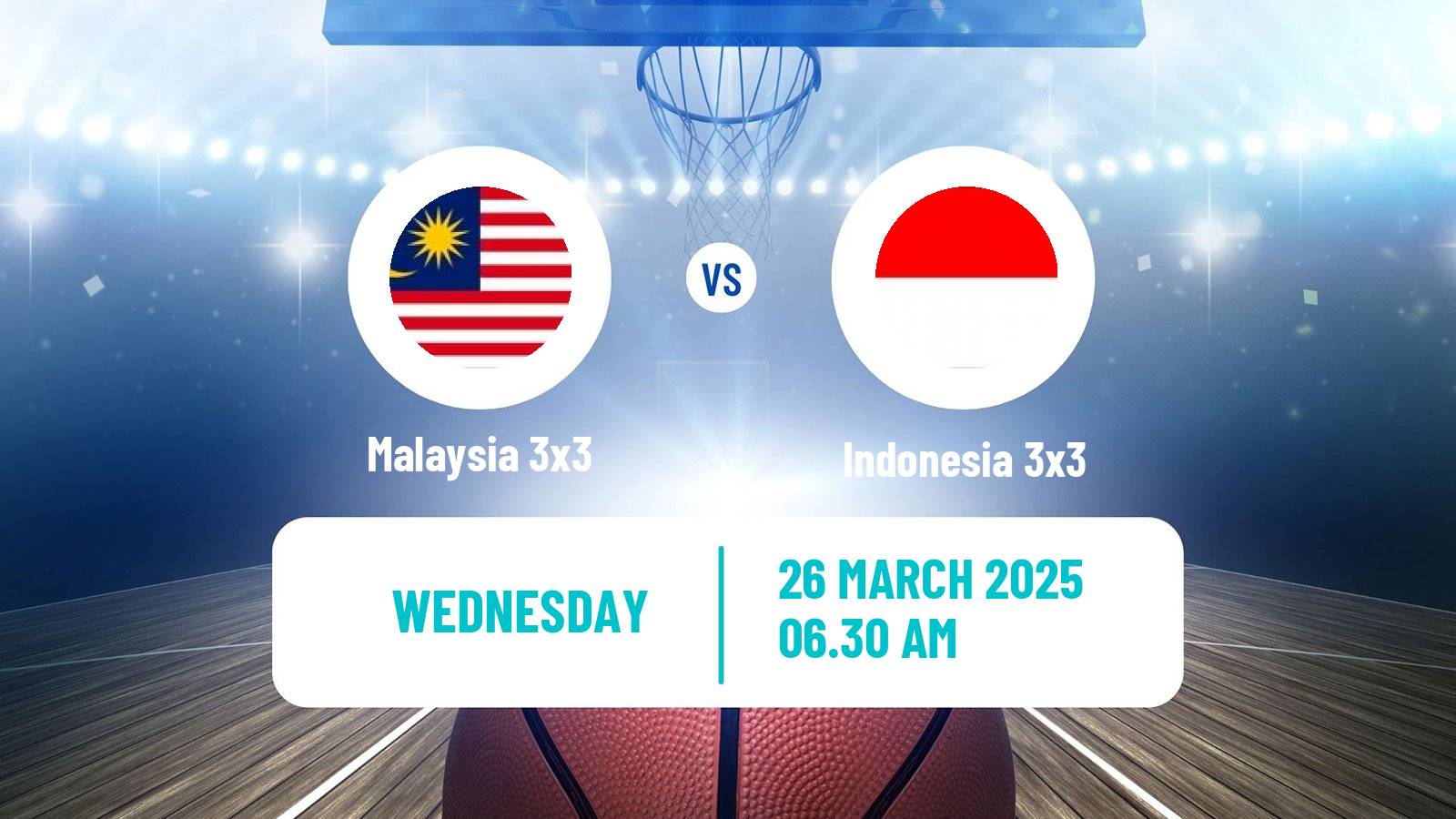 Basketball Asia Cup 3x3 Malaysia 3x3 - Indonesia 3x3