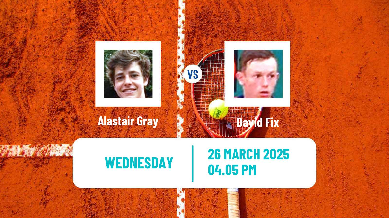 Tennis ITF M25 Calabasas Ca Men Alastair Gray - David Fix