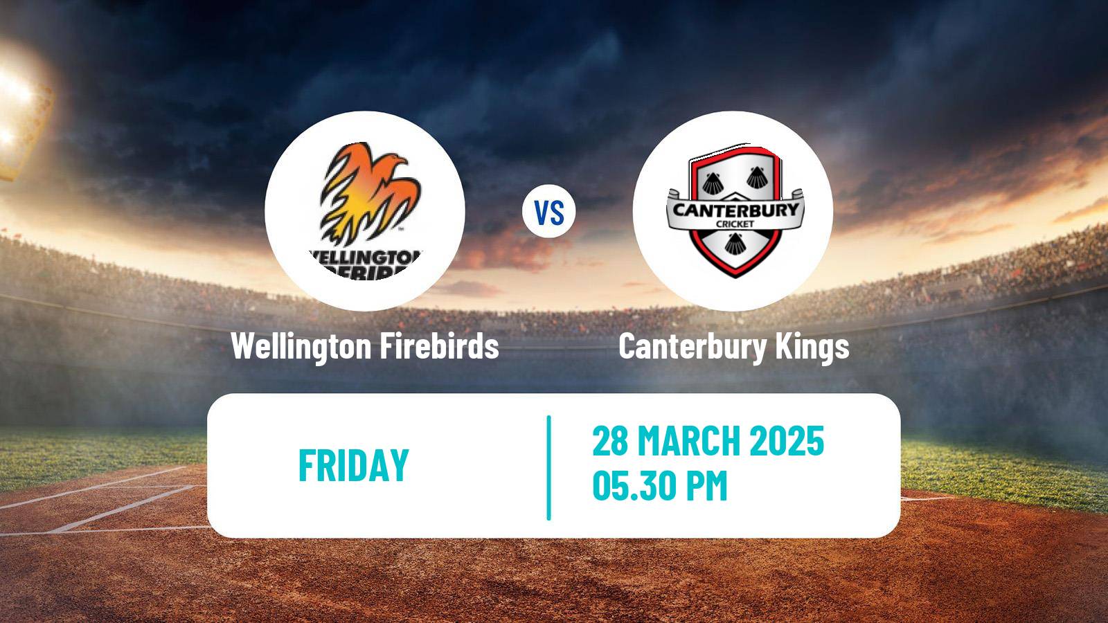 Cricket Plunket Shield Wellington Firebirds - Canterbury Kings