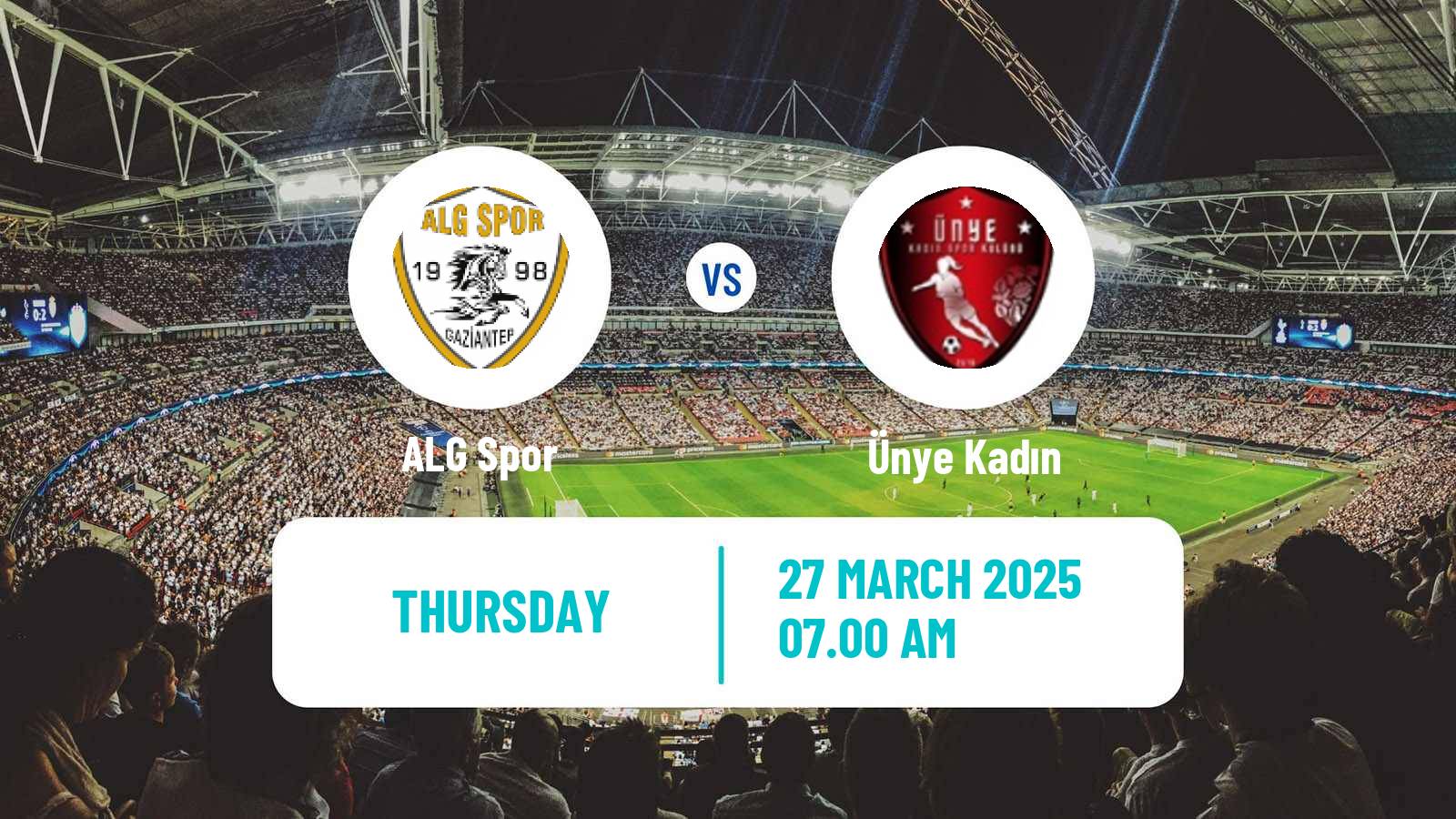 Soccer Turkish Super Lig Women ALG Spor - Ünye Kadın
