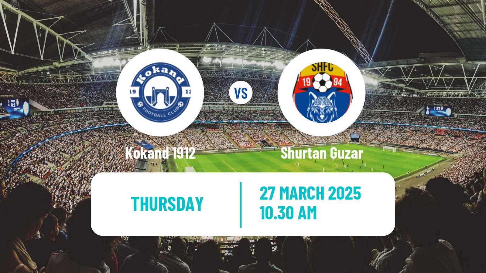 Soccer Uzbek League Kokand 1912 - Shurtan Guzar