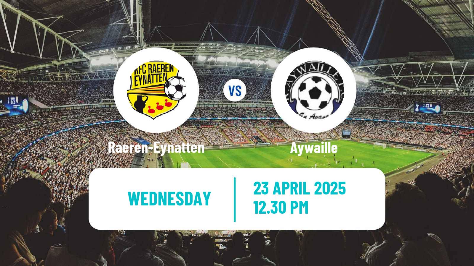 Soccer Belgian Second Amateur Division Group C Raeren-Eynatten - Aywaille