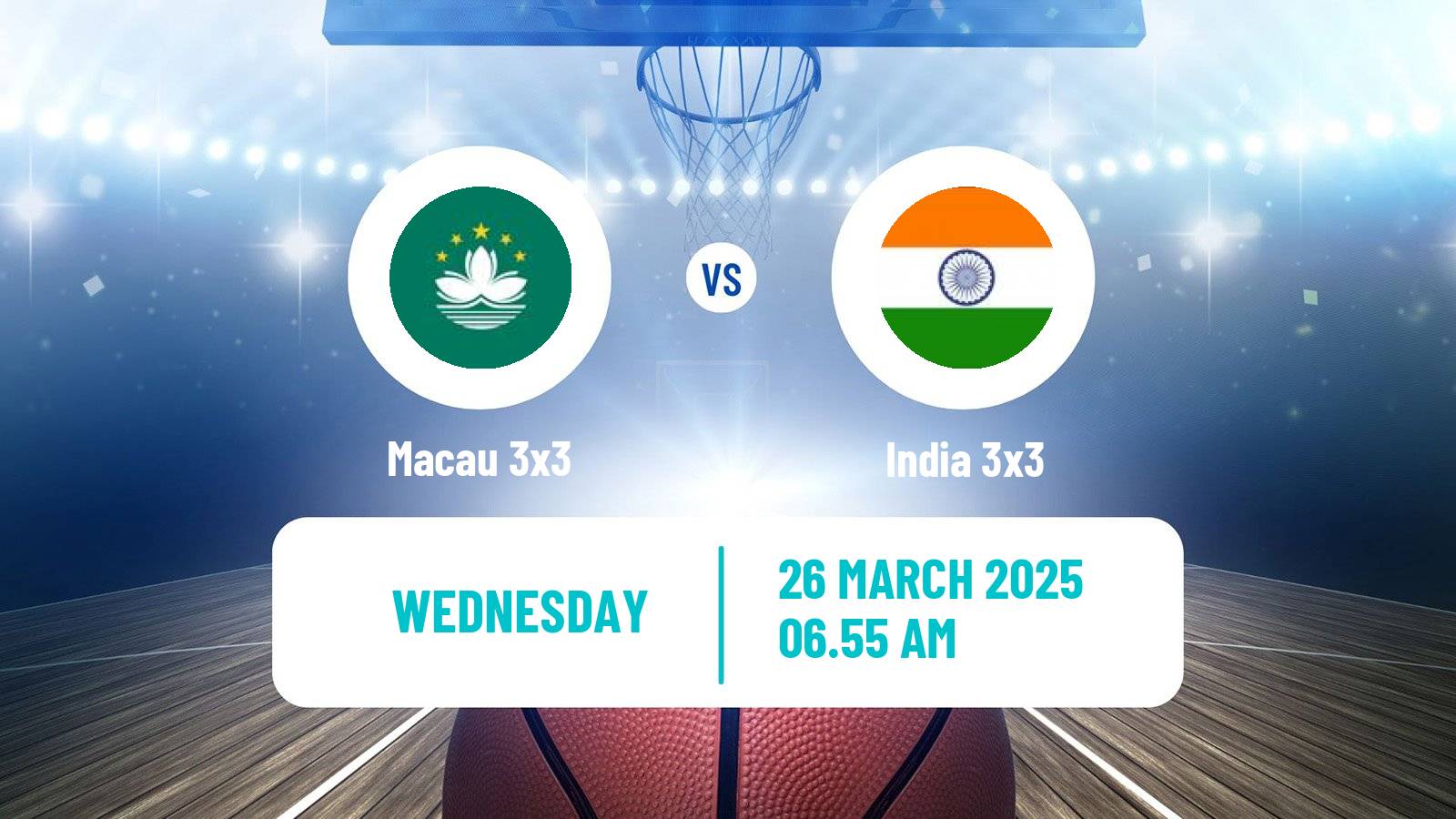 Basketball Asia Cup 3x3 Macau 3x3 - India 3x3