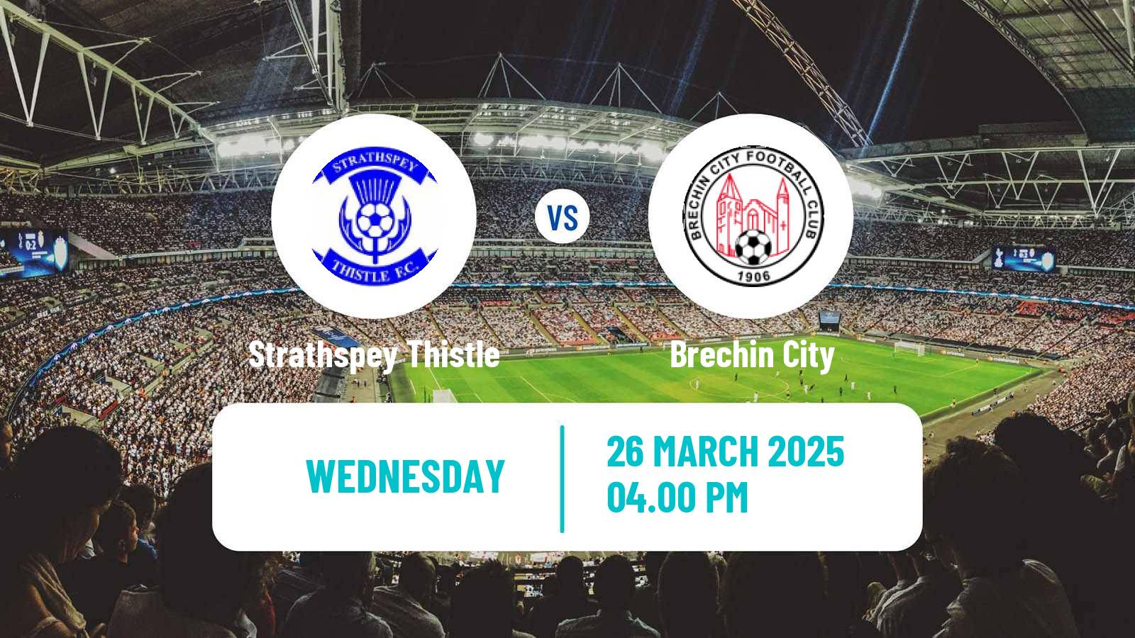 Soccer Scottish Highland League Strathspey Thistle - Brechin City