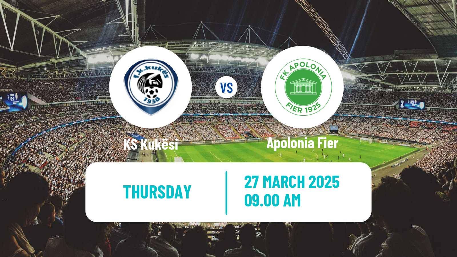 Soccer Albanian First Division Kukësi - Apolonia Fier