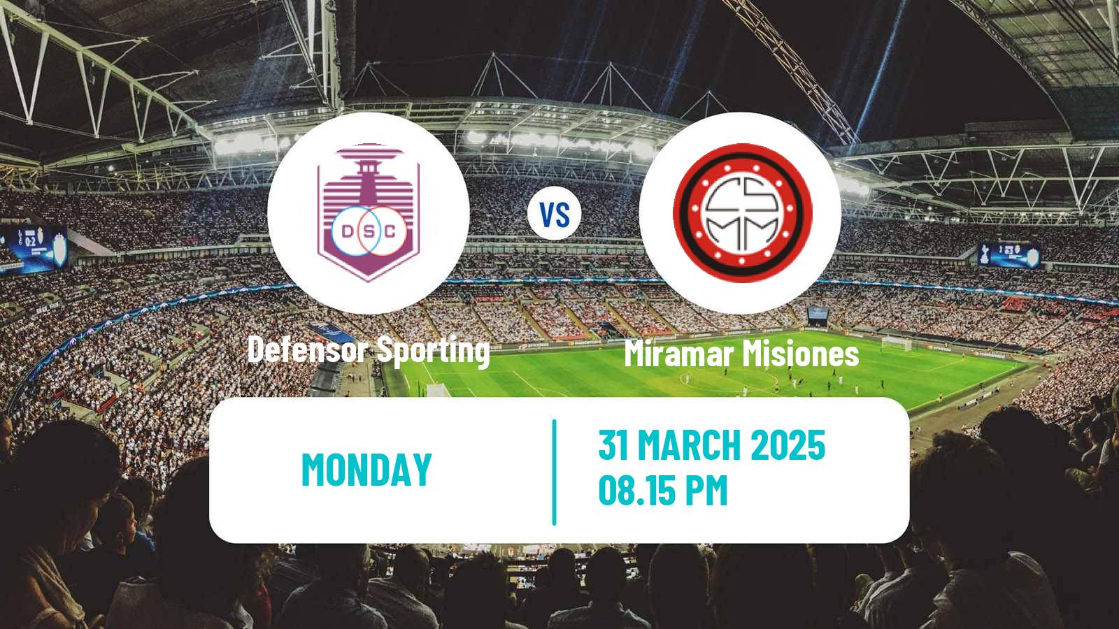 Soccer Uruguayan Primera Division Defensor Sporting - Miramar Misiones
