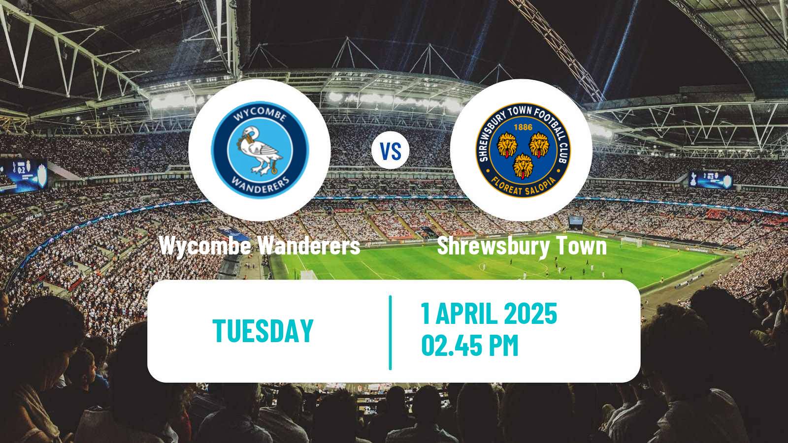 Soccer English League One Wycombe Wanderers - Shrewsbury Town