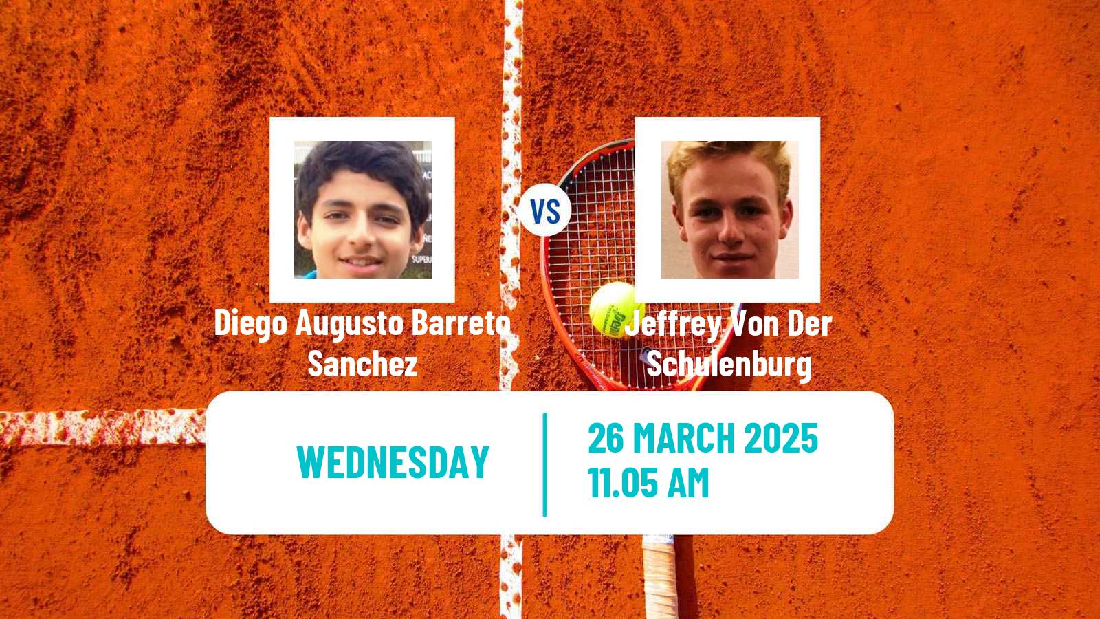 Tennis ITF M15 Antalya 10 Men Diego Augusto Barreto Sanchez - Jeffrey Von Der Schulenburg