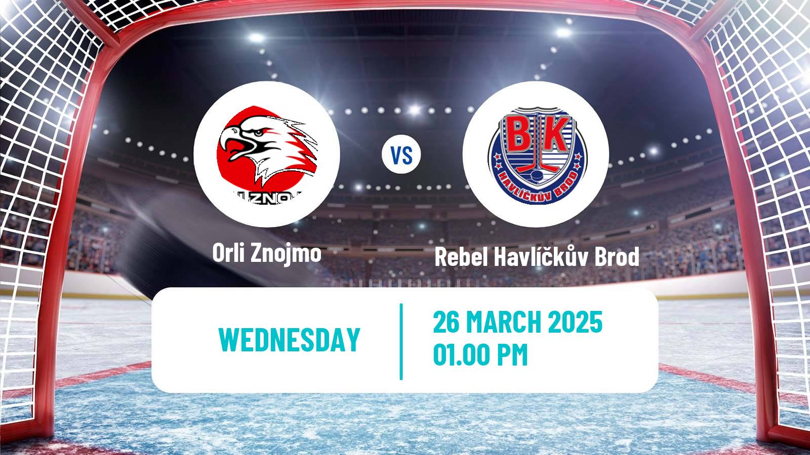 Hockey Czech 2 Liga Hockey East Orli Znojmo - Rebel Havlíčkův Brod