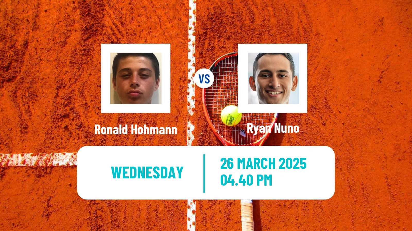 Tennis ITF M25 Calabasas Ca Men Ronald Hohmann - Ryan Nuno