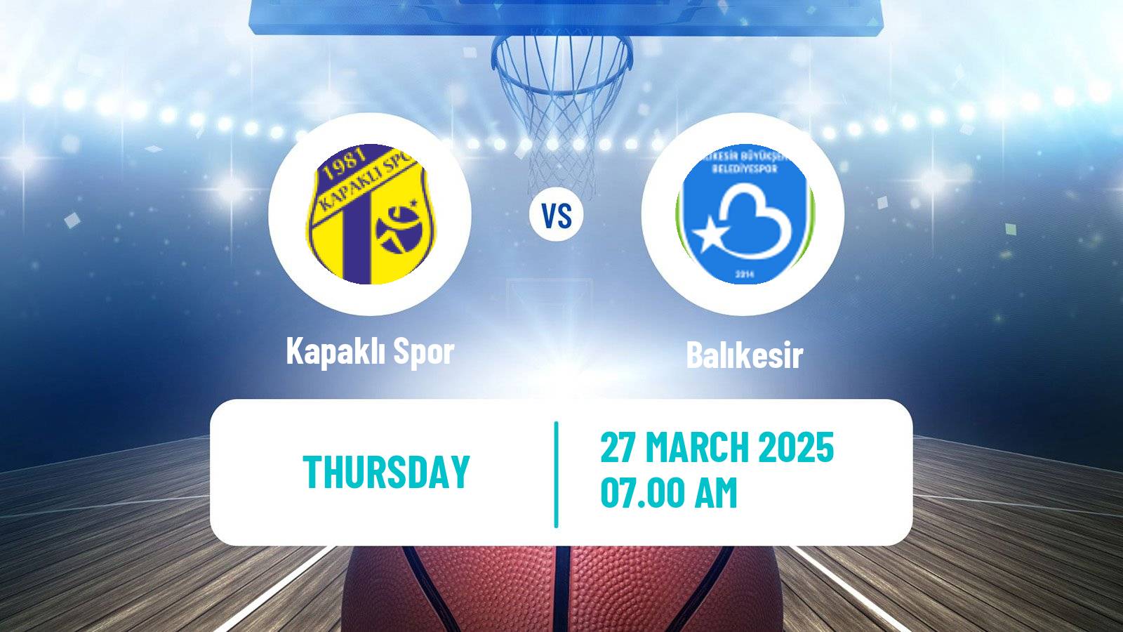 Basketball Turkish TBL Kapaklı Spor - Balıkesir