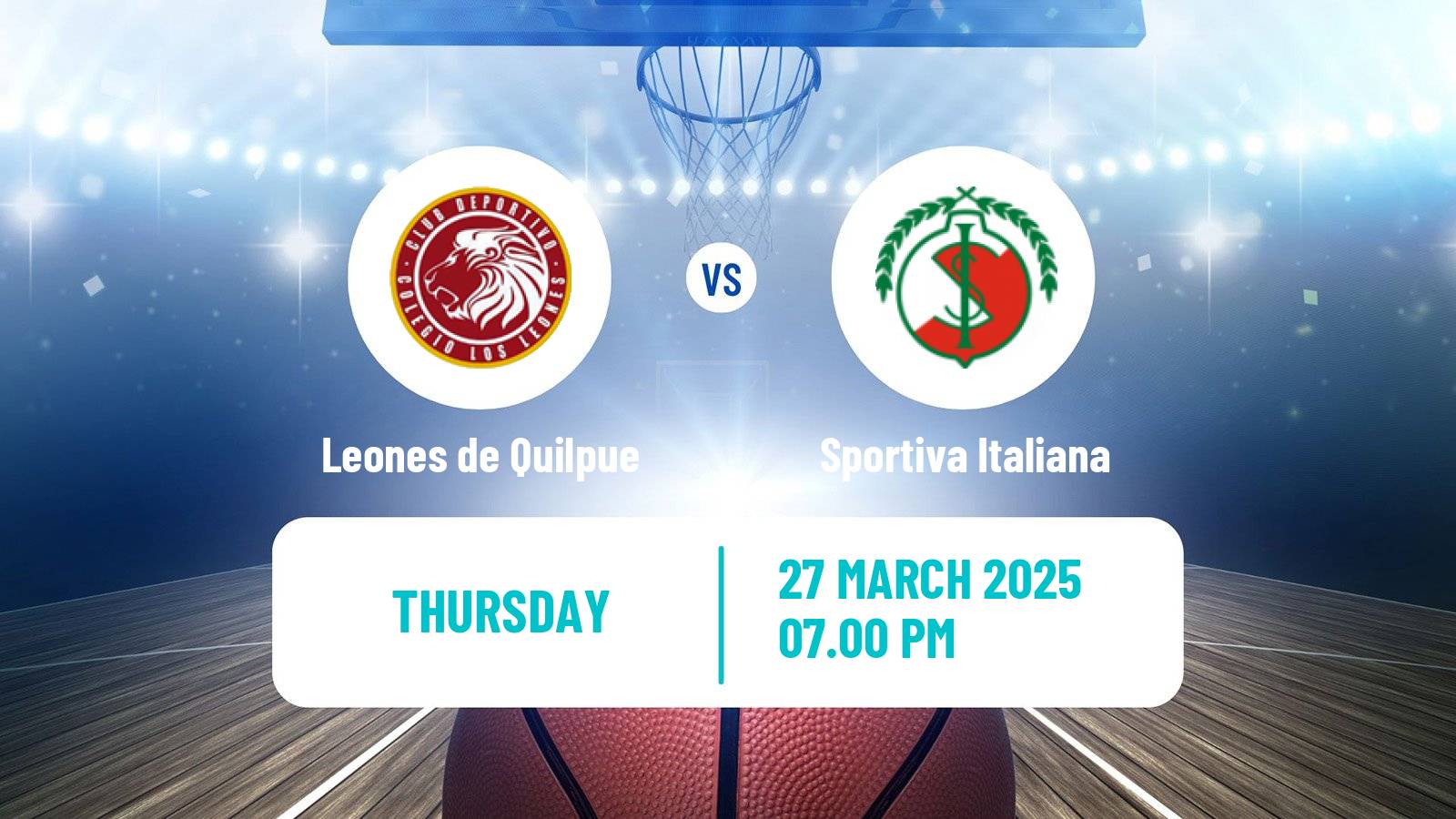 Basketball Chilean LNB Leones de Quilpue - Sportiva Italiana
