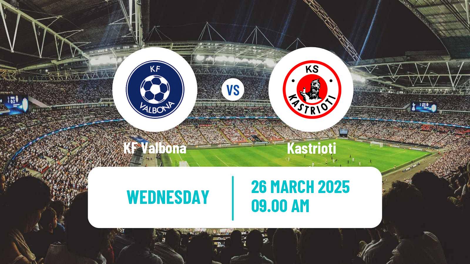 Soccer Albanian First Division Valbona - Kastrioti