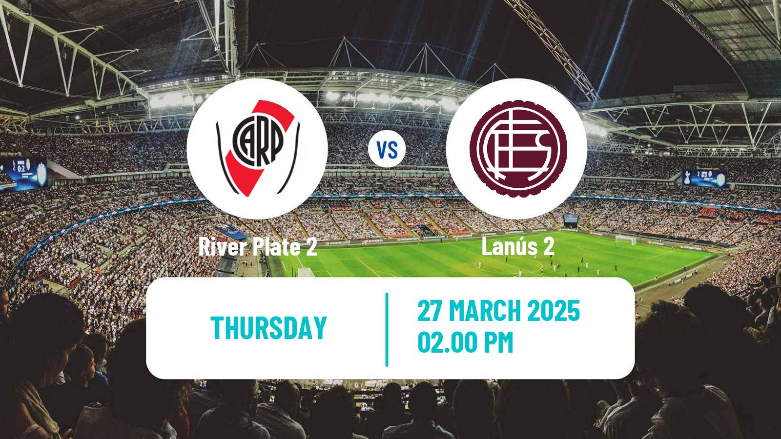 Soccer Argentinian Reserve League River Plate 2 - Lanús 2
