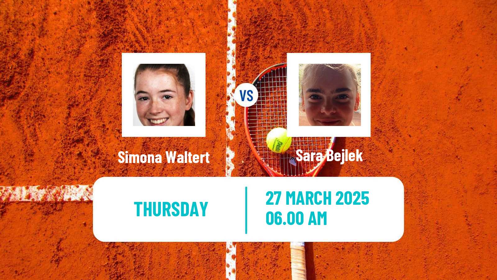 Tennis Antalya 2 Challenger Women Simona Waltert - Sara Bejlek