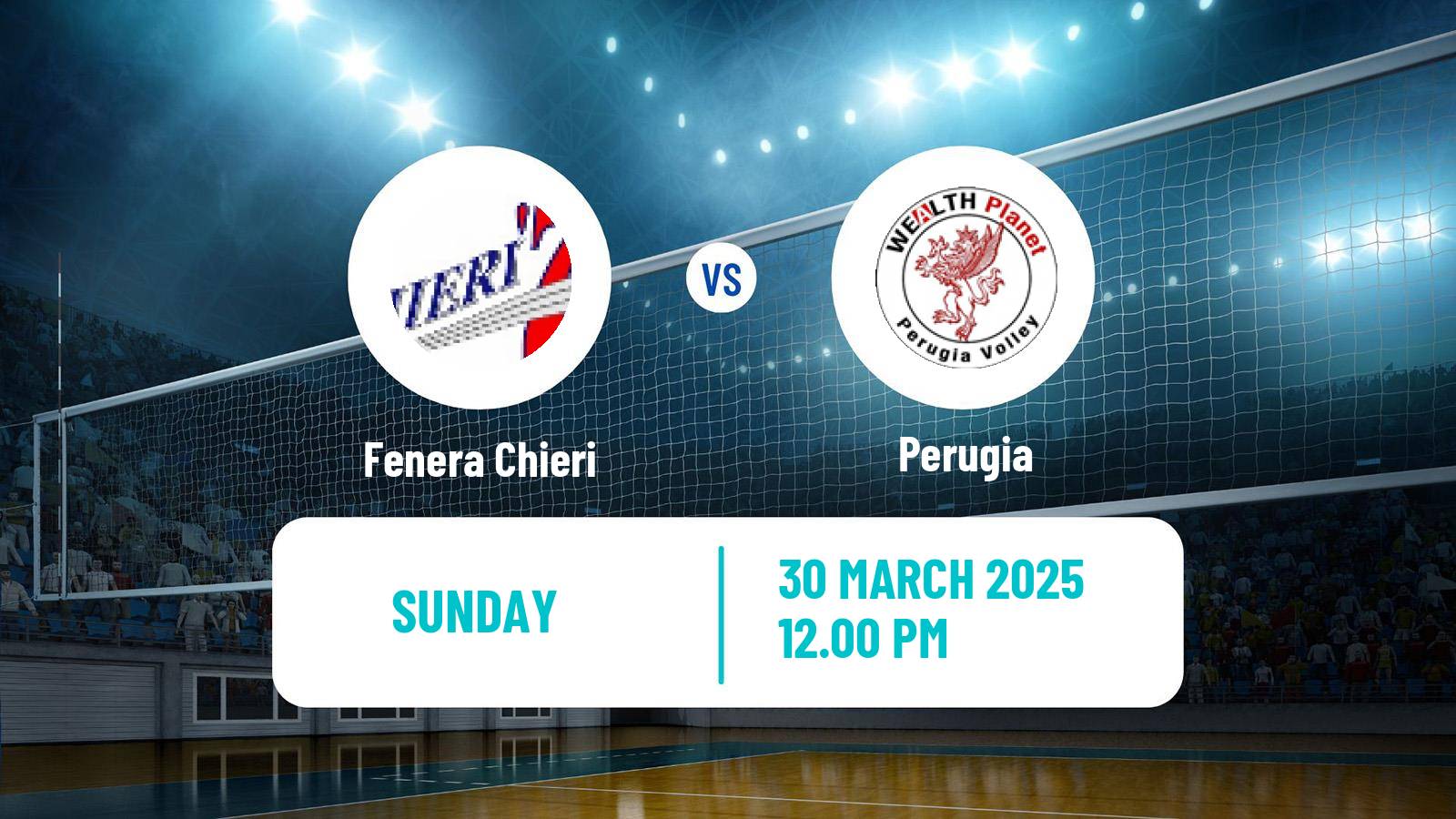 Volleyball Italian Serie A Volleyball Women Fenera Chieri - Perugia
