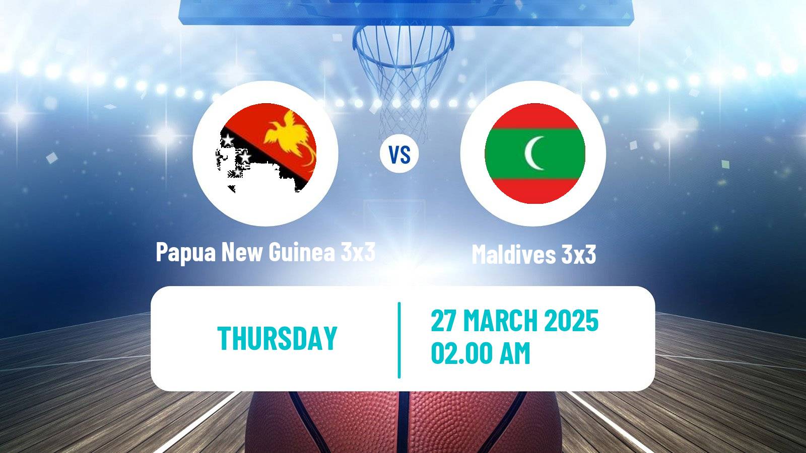 Basketball Asia Cup 3x3 Papua New Guinea 3x3 - Maldives 3x3