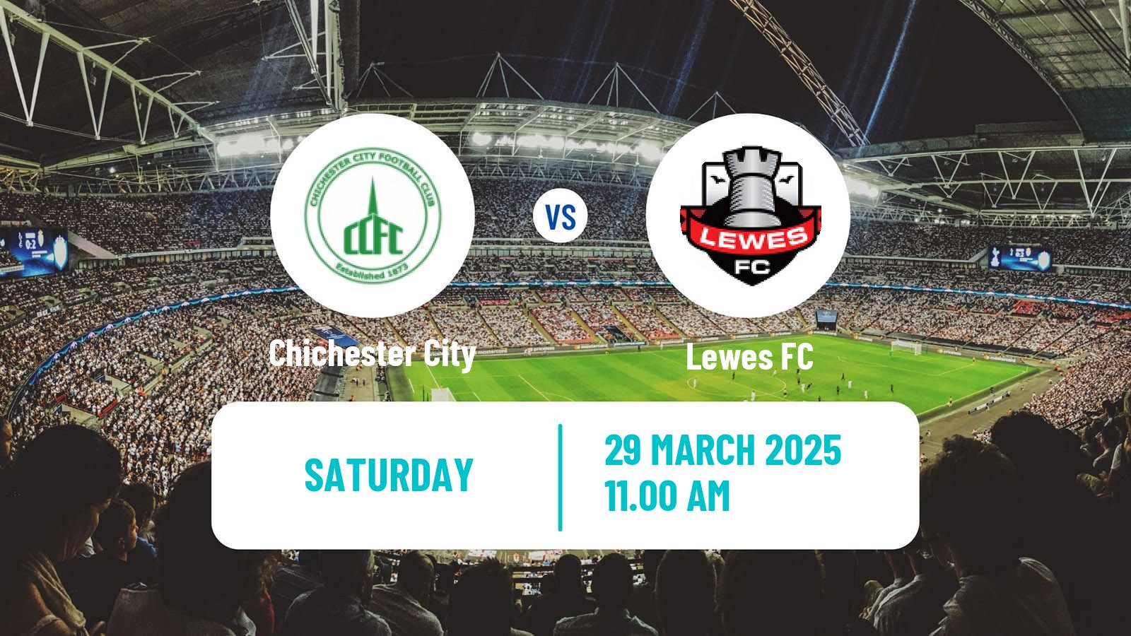 Soccer English Isthmian League Premier Division Chichester City - Lewes